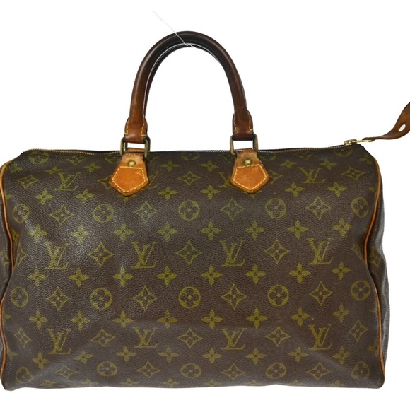 Authentic Louis Vuitton Monogram Canvas Duffel Bag speedy 35 - Picture 1 of 11